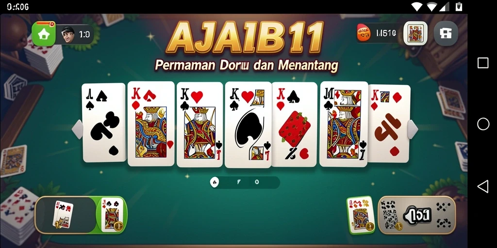 Screenshot utama AJAIB11 menampilkan antarmuka gameplay Domino yang menarik.