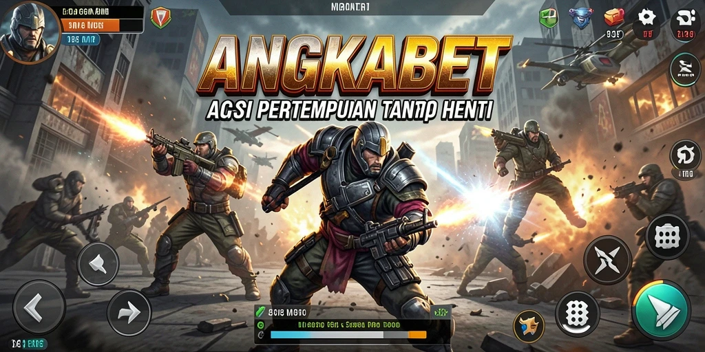 Tangkapan layar menunjukkan pertempuran seru dalam ANGKABET dengan grafis menawan.