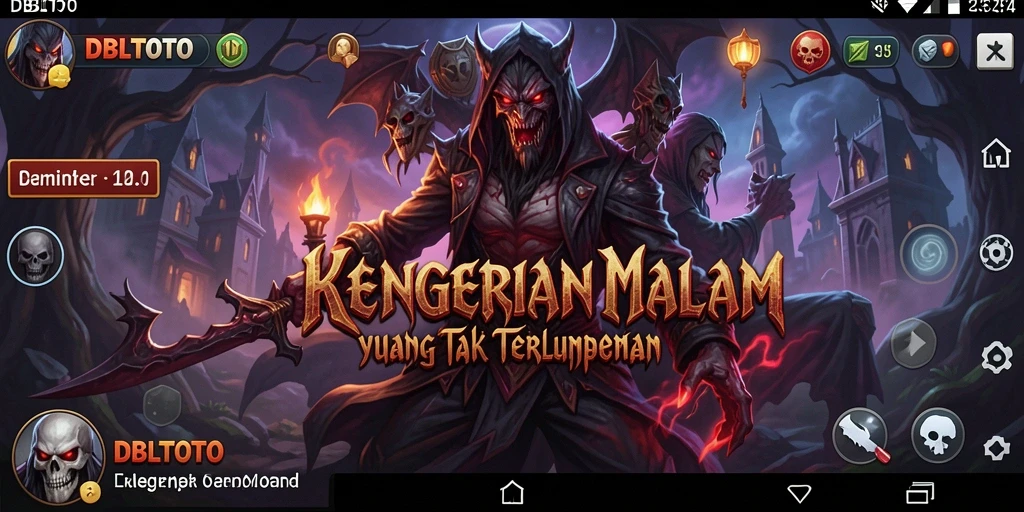 Screenshot menegangkan dari gameplay DBLTOTO dengan suasana mencekam.