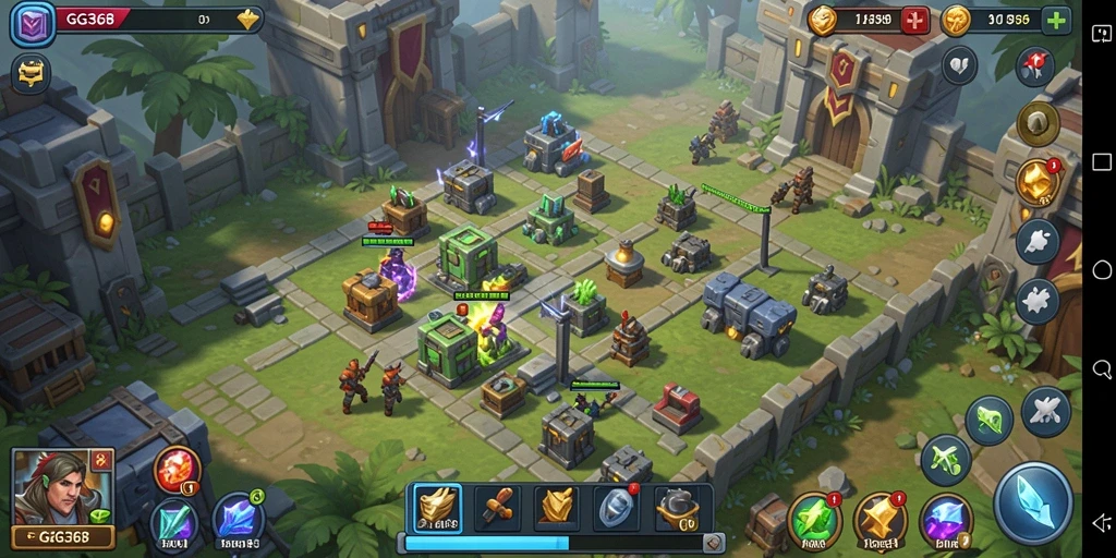 Menampilkan gameplay menakjubkan dari GG368 dalam genre Tower Defense.