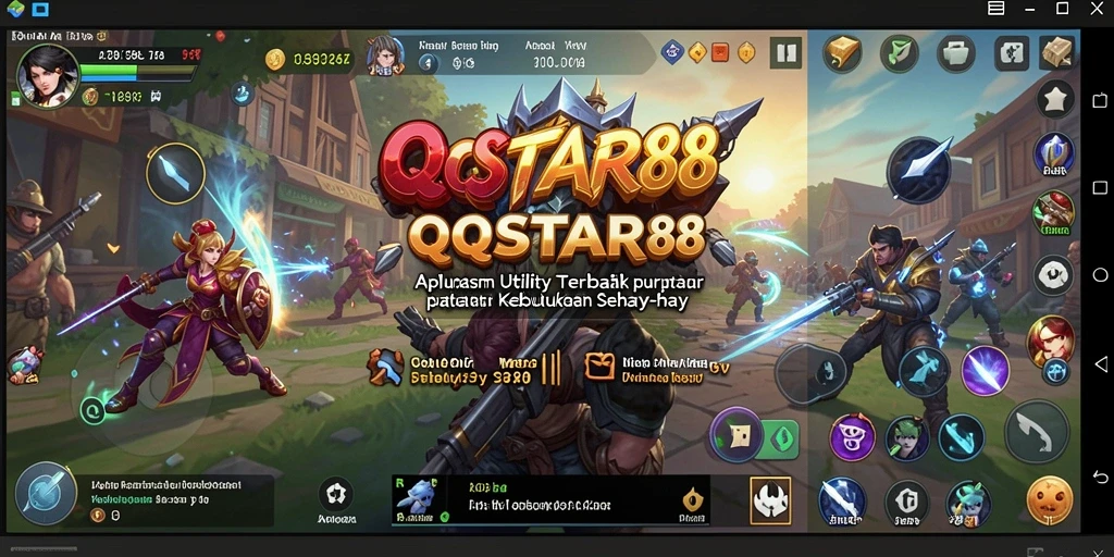 Tampilan antarmuka utama QQSTAR88 yang ramah pengguna.